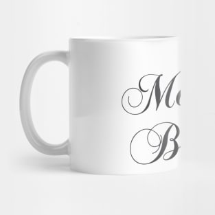 Simple and Elegant Mother of the Bride Floral Calligraphy Mug